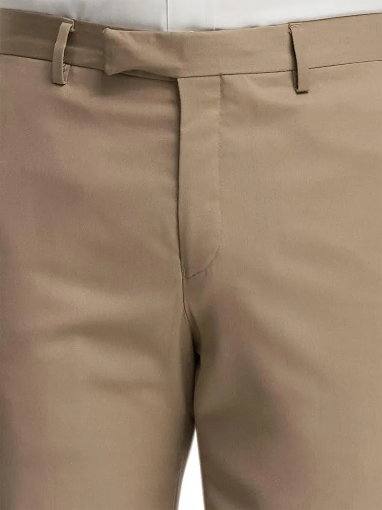 Paul Fredrick Men's Classic Fit Wool Gabardine Flat Front Pants