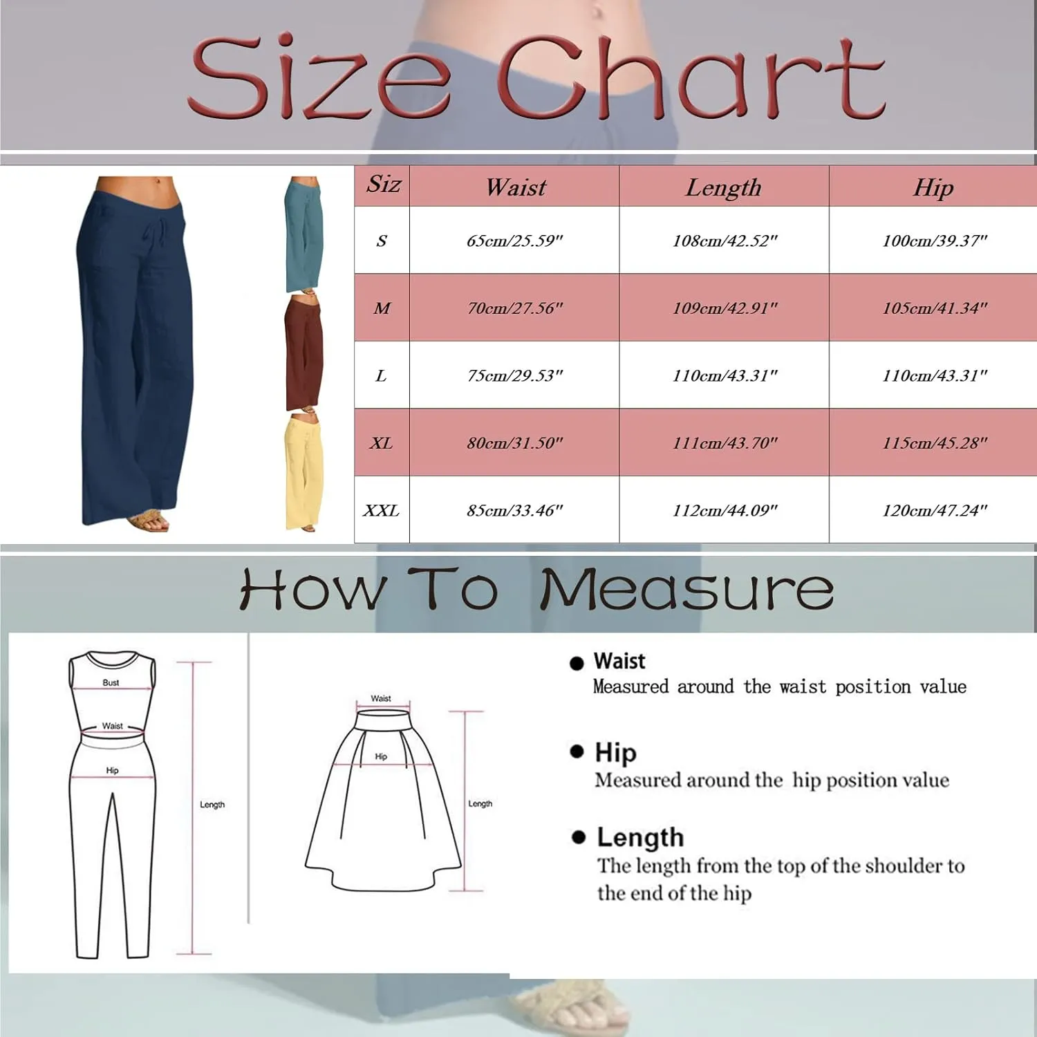 Plus Size Trousers for Women Drawstring Causal Solid Color Long Pants Summer Comfy Classic Basic Lounge Pants with Pockets