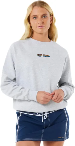 Rip Curl Women's Long Sleeve, Relaxed Fit Crewneck Casual Pullover Crew Sweatshirt