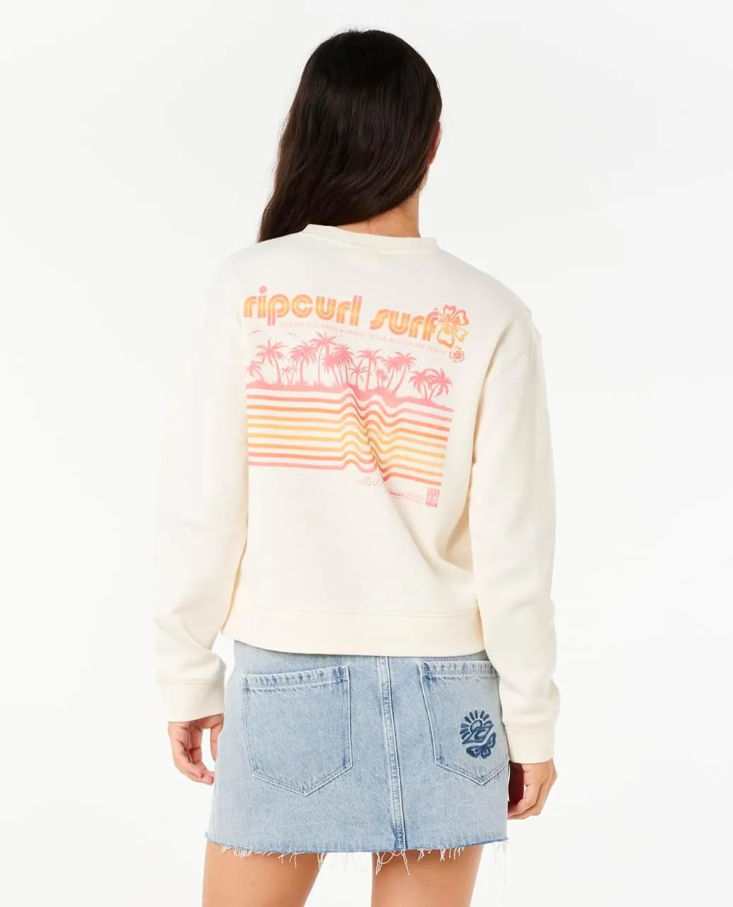 Rip Curl Women's Long Sleeve, Relaxed Fit Crewneck Casual Pullover Crew Sweatshirt