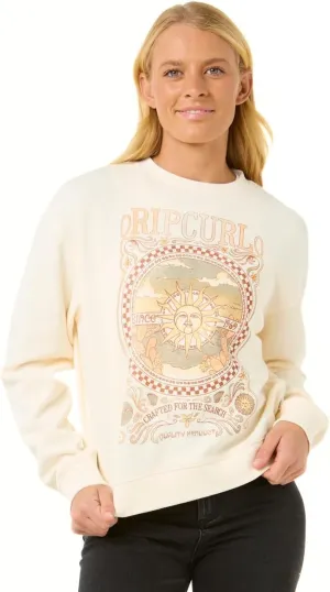 Rip Curl Women's Long Sleeve, Relaxed Fit Crewneck Casual Pullover Crew Sweatshirt