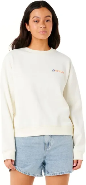 Rip Curl Women's Long Sleeve, Relaxed Fit Crewneck Casual Pullover Crew Sweatshirt