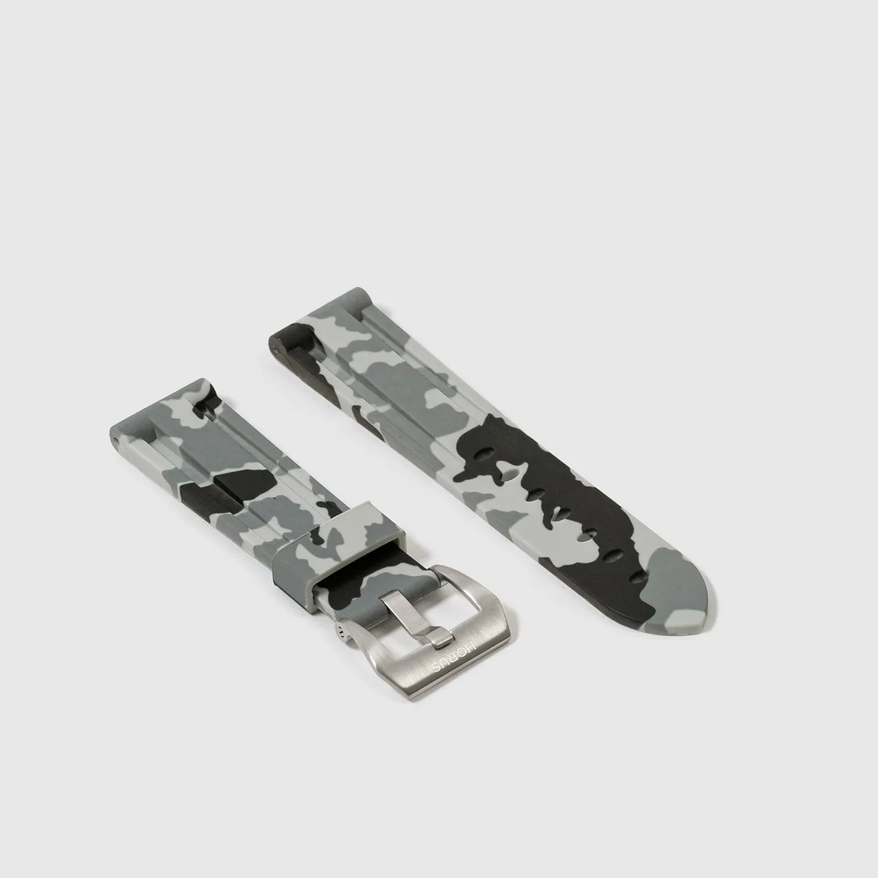 Rubber Strap for Panerai Luminor - Snow Camo