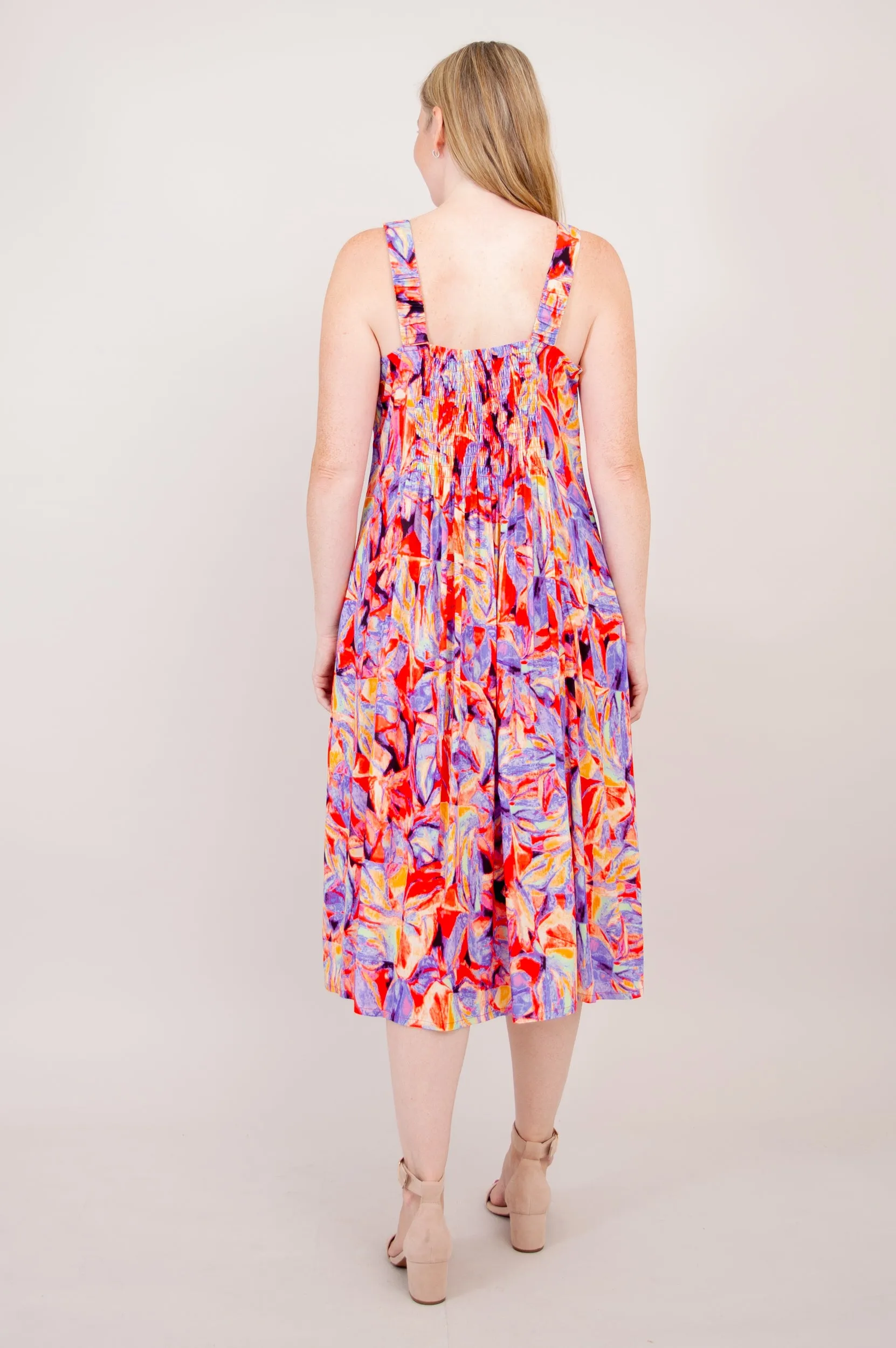 Shauna Dress, Carro, Woven Bamboo