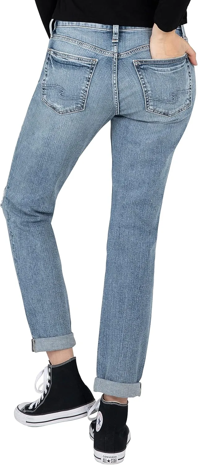 Silver Jeans Women's Sam Relaxed Boyfriend Fit Jean