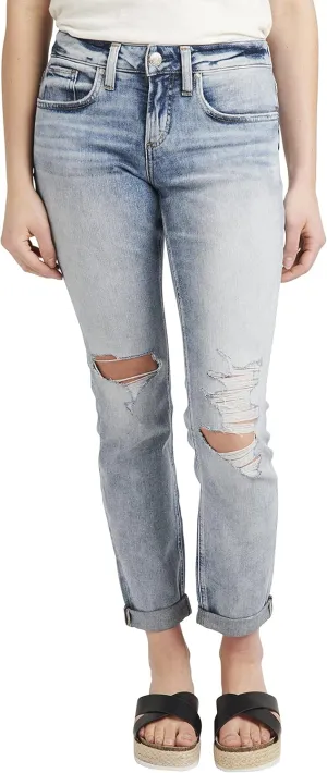 Silver Jeans Women's Sam Relaxed Boyfriend Fit Jean