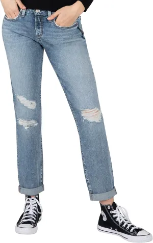 Silver Jeans Women's Sam Relaxed Boyfriend Fit Jean