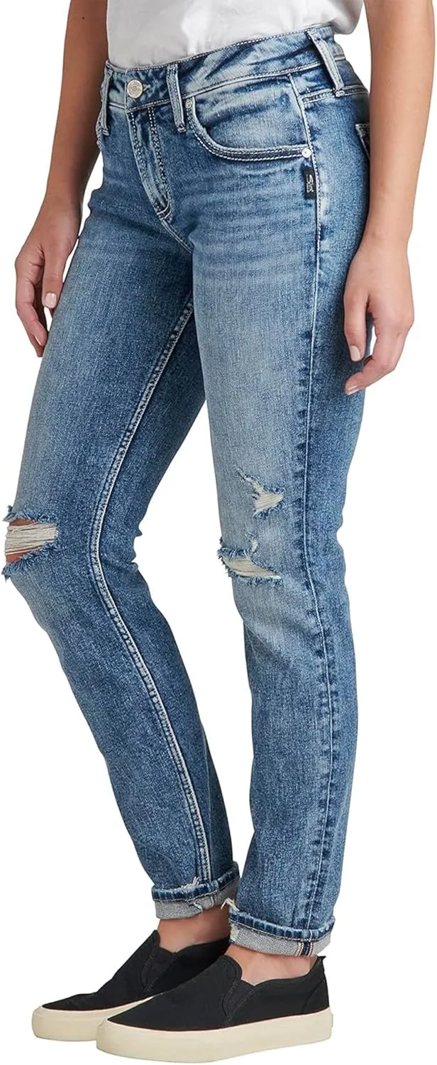 Silver Jeans Women's Sam Relaxed Boyfriend Fit Jean