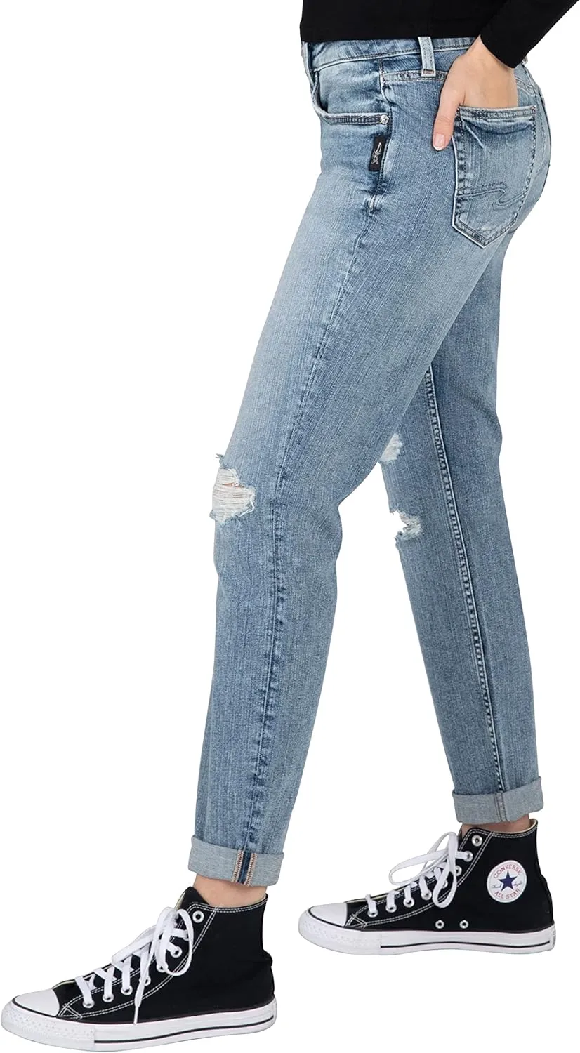 Silver Jeans Women's Sam Relaxed Boyfriend Fit Jean