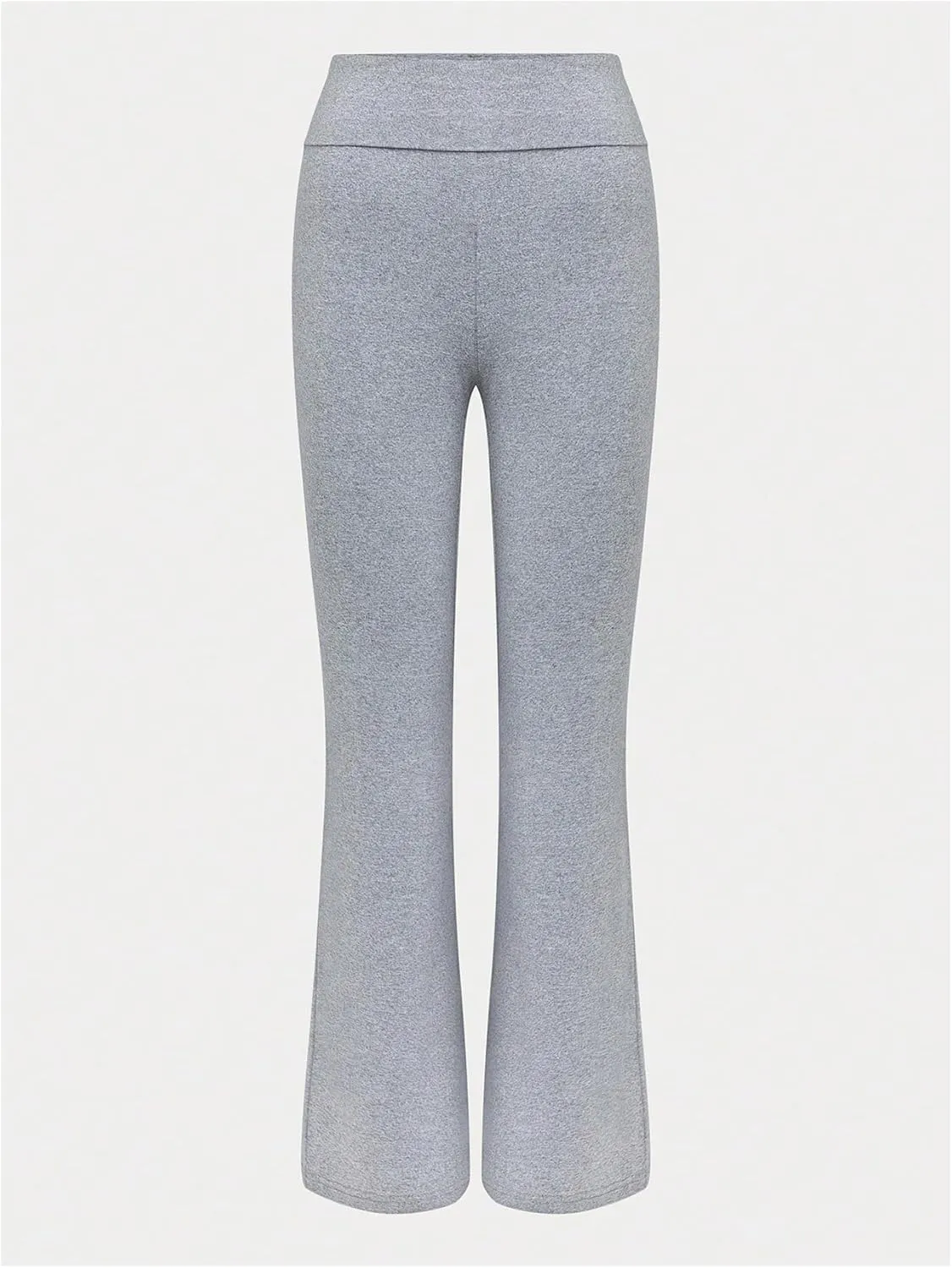 SOLY HUX Women's High Waisted Flare Leg Pants Fold Over Waist Casual Yoga Pants Trousers