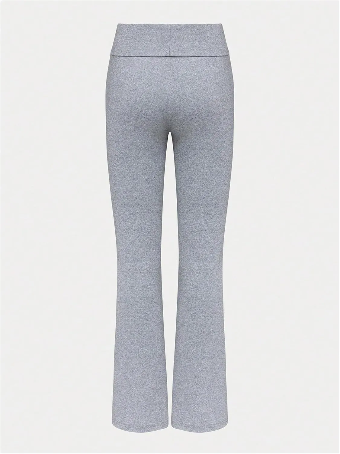 SOLY HUX Women's High Waisted Flare Leg Pants Fold Over Waist Casual Yoga Pants Trousers