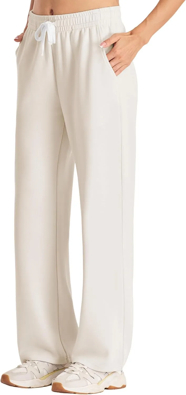 SPECIALMAGIC Womens Yoga Sweatpants Wide Leg Cotton Drawstring Lounge Pants Leisure Pajama