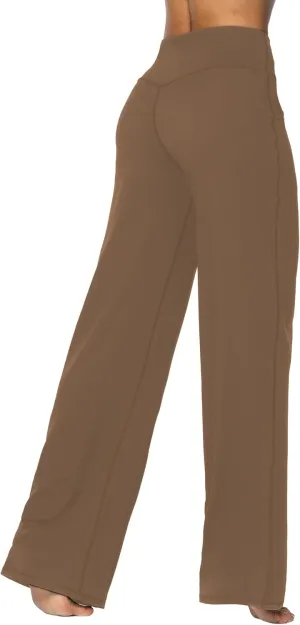 Sunzel Wide Leg Pants Women High Waist Yoga Pants with Pockets Stretch Loose Comfy Casual Lounge Sweatpants