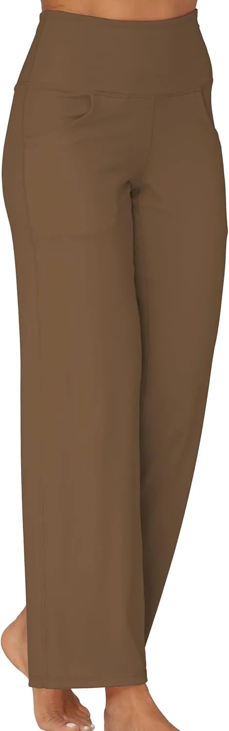 Sunzel Wide Leg Pants Women High Waist Yoga Pants with Pockets Stretch Loose Comfy Casual Lounge Sweatpants