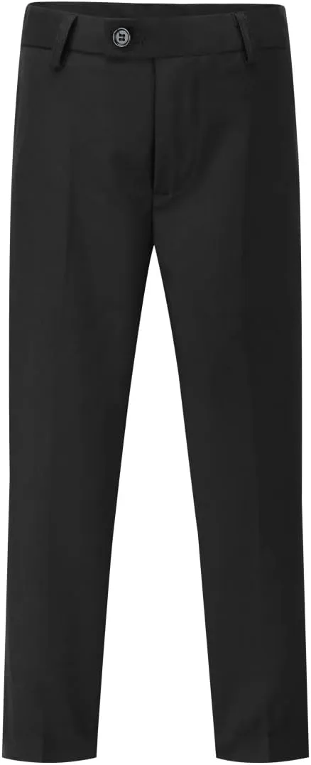 SWOTGdoby Boys 3 Pieces Suit Slim Fit Jacquard Tuxedo Formal Shawl Collar Jacket Vest Pants Ring Bearer Outfit Wedding Prom