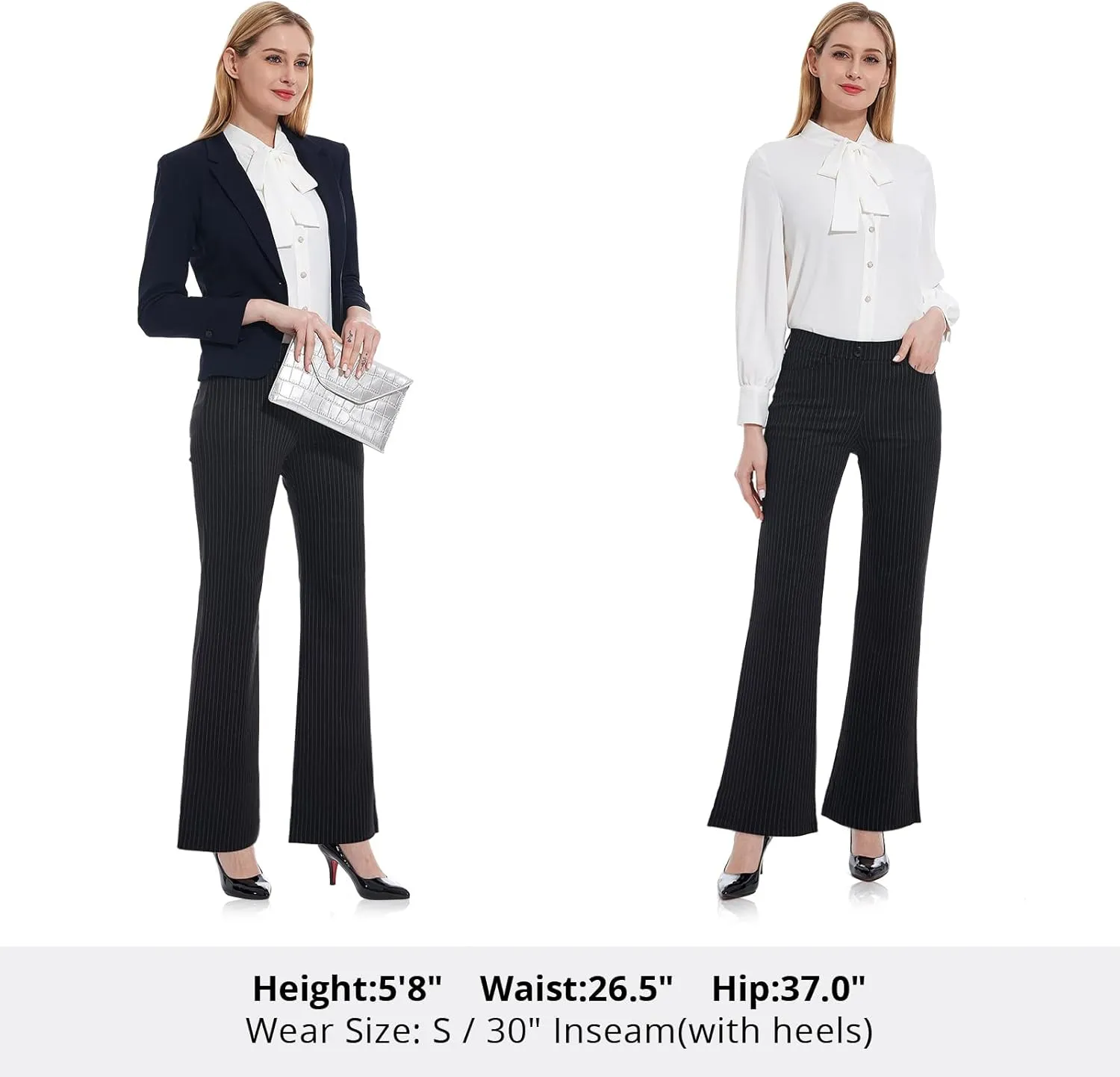 Tapata Women's 28''/30''/32''/34'' Stretchy Bootcut Dress Pants with Pockets Tall, Petite, Regular for Office Work Business