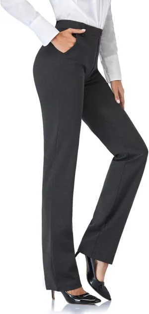 Tapata Women's 28''/30''/32''/34'' Stretchy Straight Dress Pants with Pockets Tall, Petite, Regular for Office Work Business