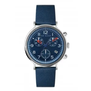Ted Baker Gents Mimosaa Chrono Blue Leather Watch BKPMMF127