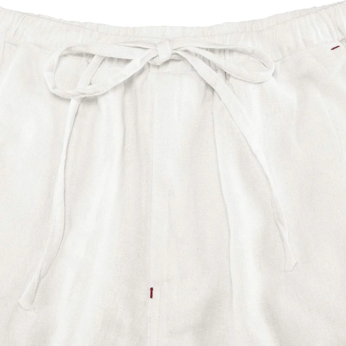ThCreasa Mens Casual Elastic Waist Drawstring Pants Cotton Linen Baggy Lounge Pants Beach Trousers with Pockets