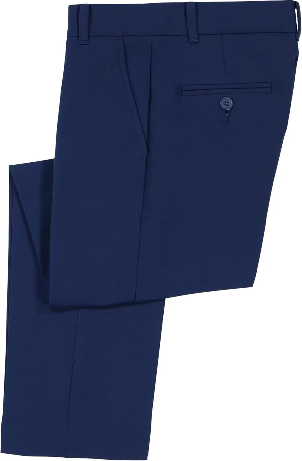 Tommy Hilfiger boys TH Flex Stretch Performance Dress Pant, Straight Leg Fit, Zip Fly & Belt Loops, Side & Back Pockets