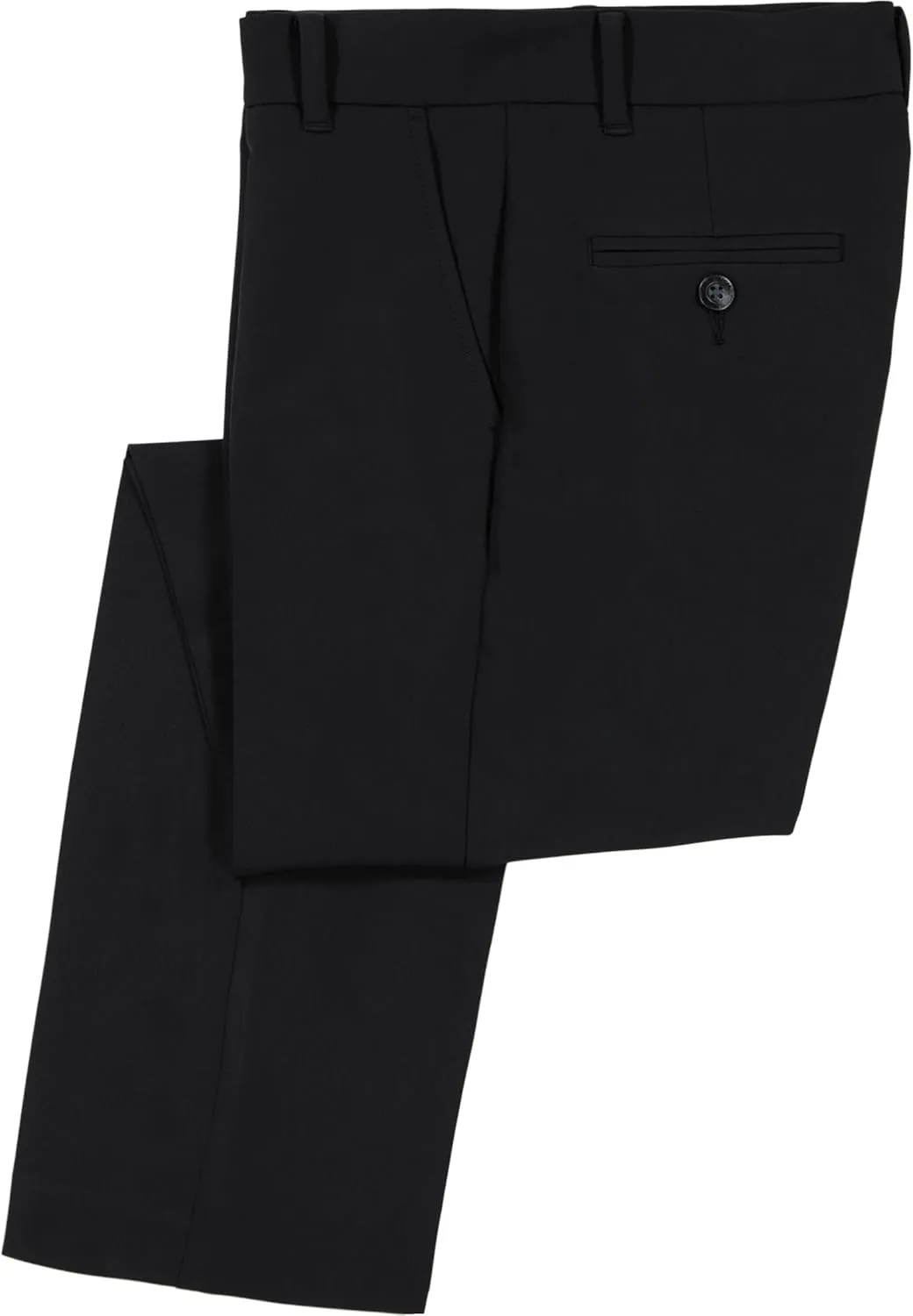 Tommy Hilfiger boys TH Flex Stretch Performance Dress Pant, Straight Leg Fit, Zip Fly & Belt Loops, Side & Back Pockets