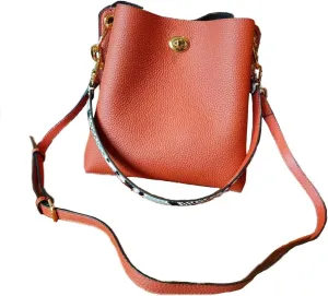 Trendy bucket bag for women,genuine leather shoulder bag,tote,simple and versatile crossbody bag with two straps.Hobo Purse,