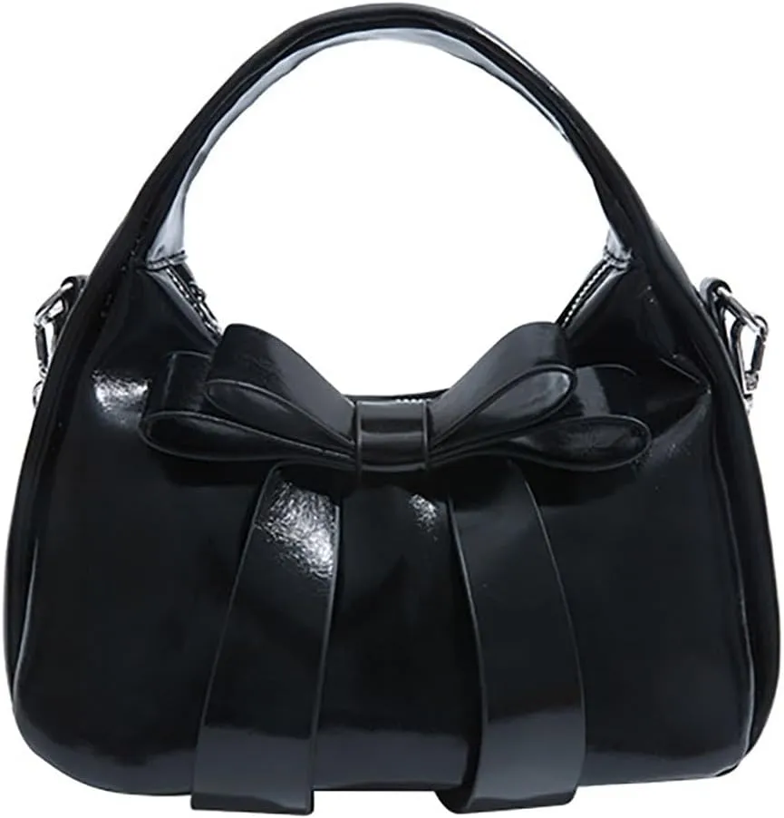 Trendy Clutch Bag Crossbody Purse For Women Commuter Handbag Womens Versatile Satchel Purse Sweet Travel Bags With Bow-tie