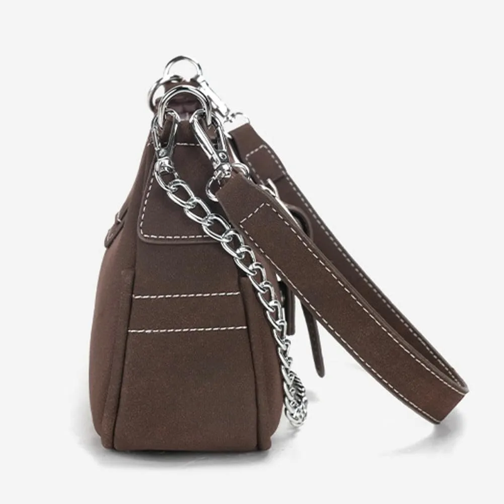 Trendy Shoulder Bag For Women Y2K Vegan Leather Handbag Casual Womens Versatile Satchel Purse Travel Work Bag 2025