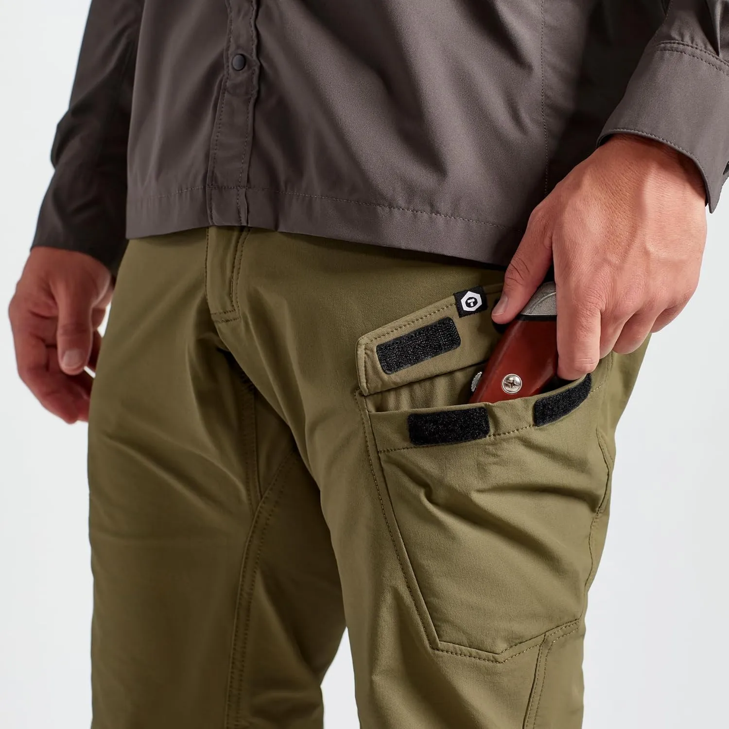 TRUEWERK Men's Work Pants - T2 WerkPant Technical Workwear, Water Resistant, Lightweight, Multi-Pocket with 4-Way Stretch