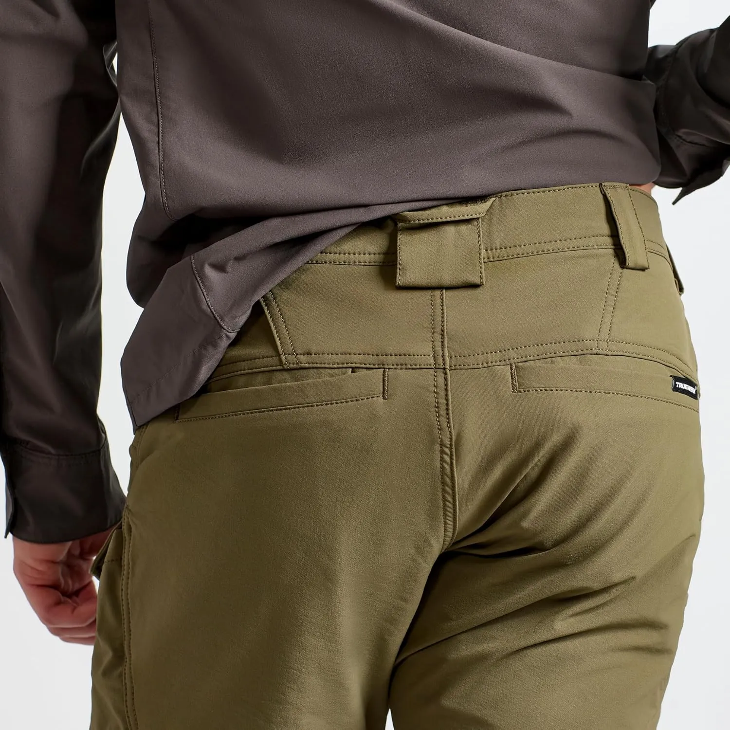 TRUEWERK Men's Work Pants - T2 WerkPant Technical Workwear, Water Resistant, Lightweight, Multi-Pocket with 4-Way Stretch