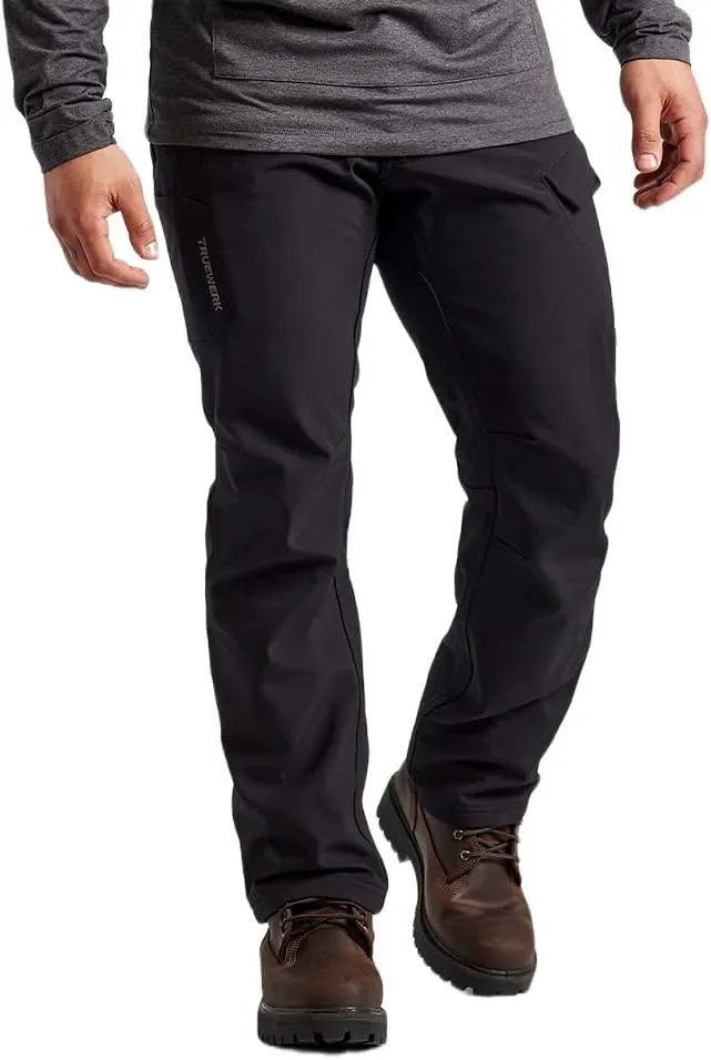TRUEWERK T3 WerkPants for Men, Men's Utility Pants, Water Resistant, Insulated, Cargo Work Pants with 4-Way Stretch