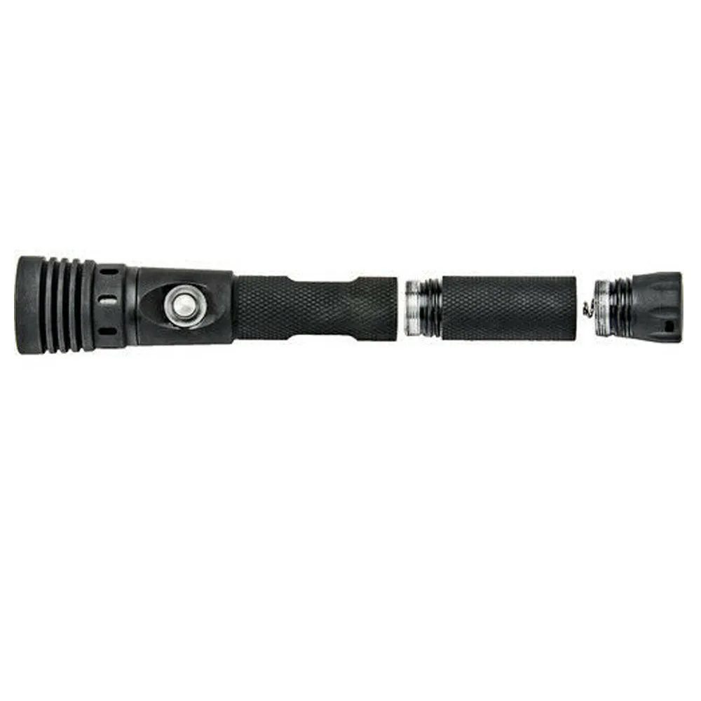 Underwater Flashlight Scuba Diving Dive Light Waterproof Rechargeable Torch Lamp