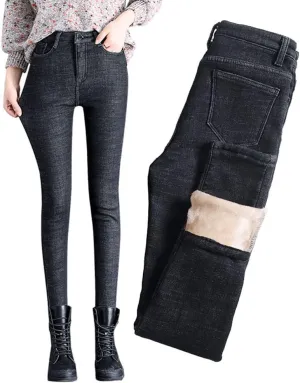 Van Royal Women's Classic Jeans Tapered Trousers Slim High Waisted Pants Denim