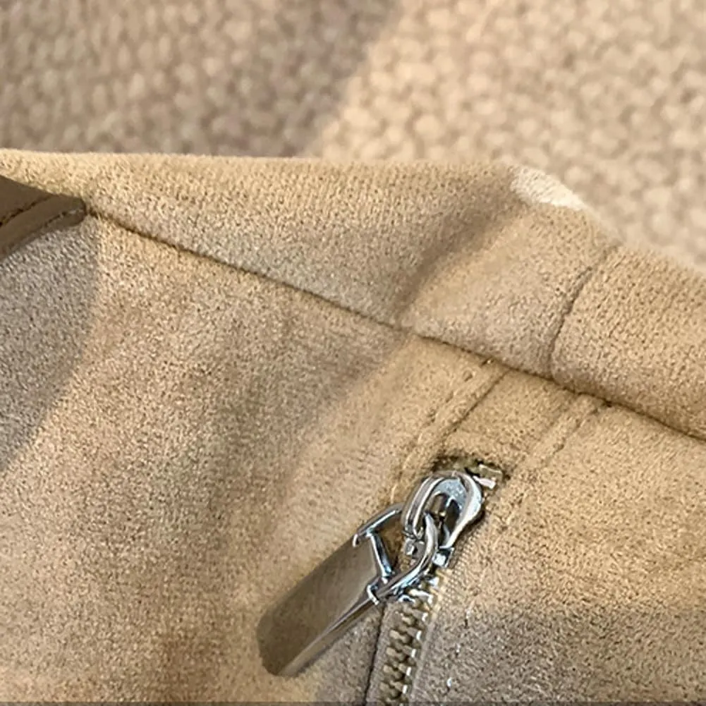 Versatile Suede Shoulder Bag for Women Large Capacity Hobo Bag Causal Satchel Purse Retro Crossbody Bag with Adjustable Strap