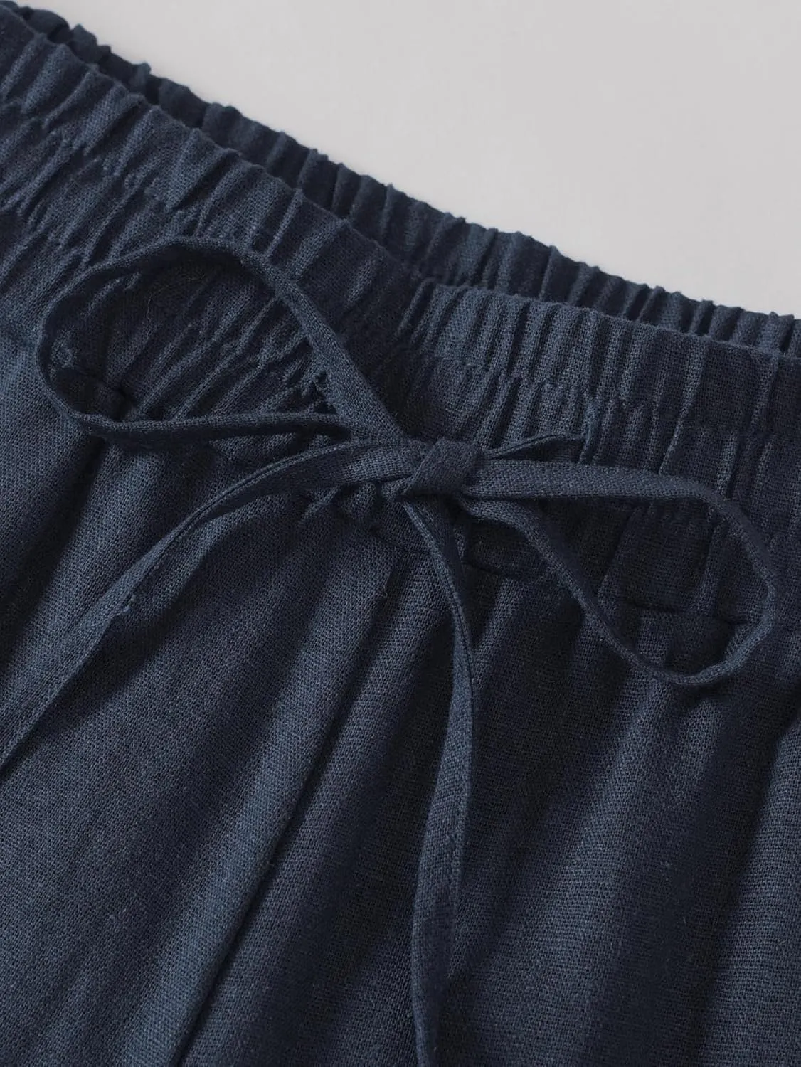 Weintee Women's Petite Linen Pants with Pockets for Summer