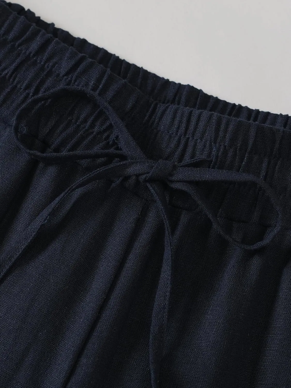 Weintee Women's Petite Linen Pants with Pockets for Summer