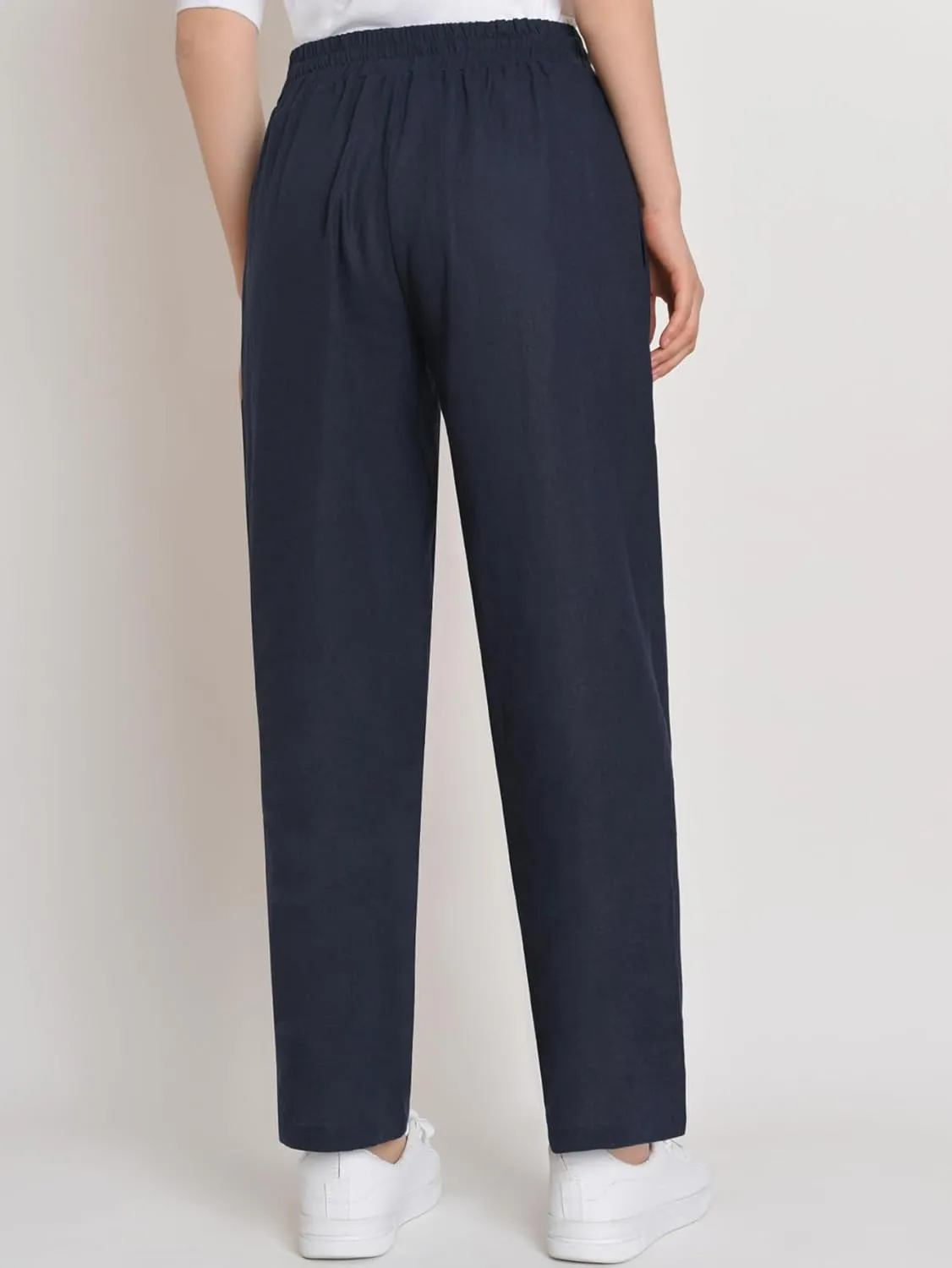 Weintee Women's Petite Linen Pants with Pockets for Summer
