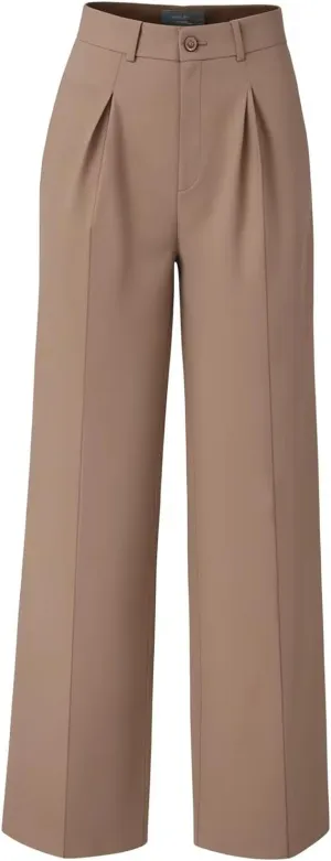 Women Wide Leg High Waisted Flowy Dress Pants Workout Casual Trousers