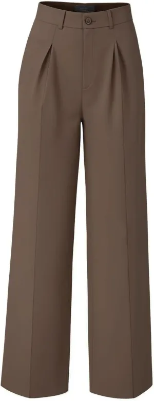 Women Wide Leg High Waisted Flowy Dress Pants Workout Casual Trousers