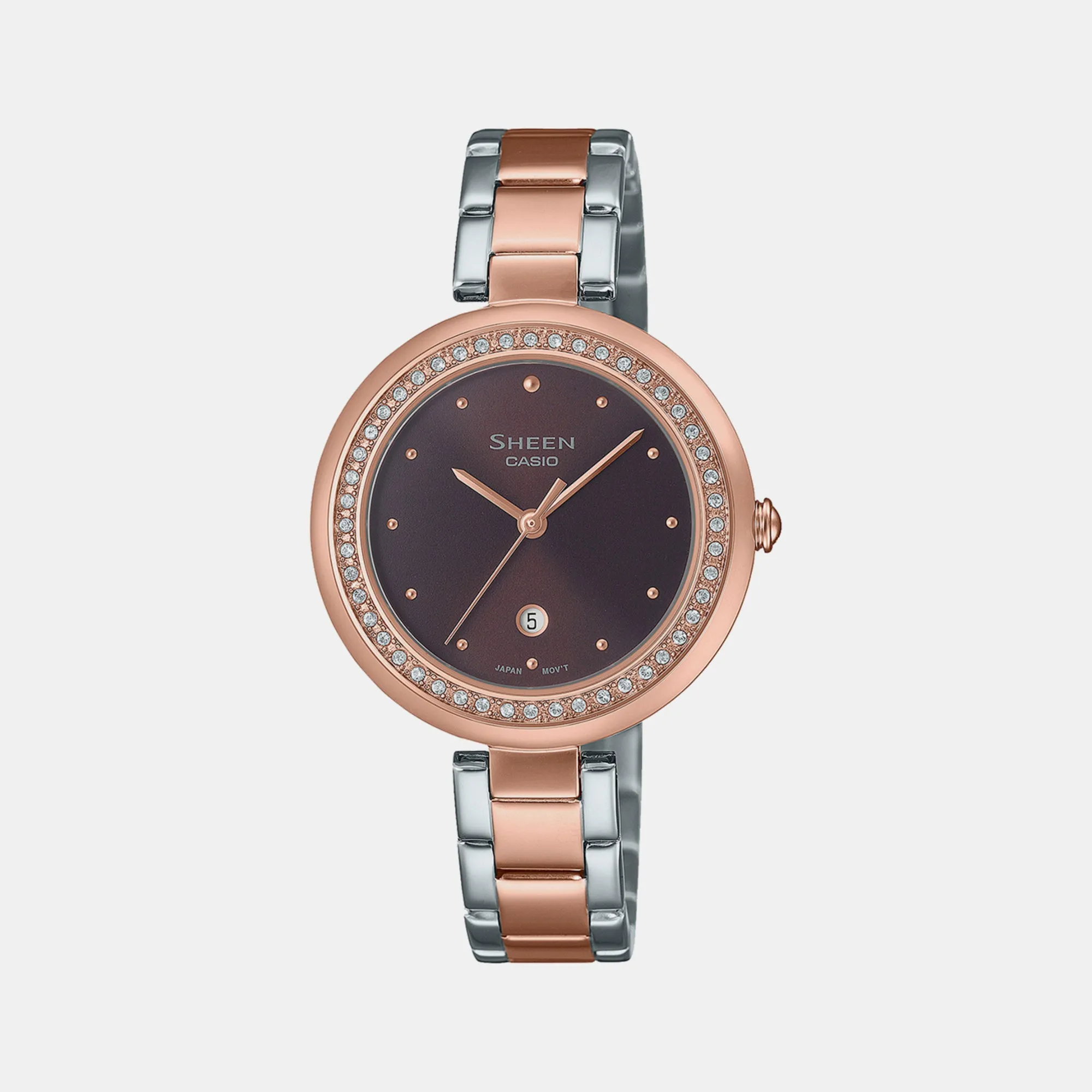 Women's Brown Analog Stainless Steel Watch SH298