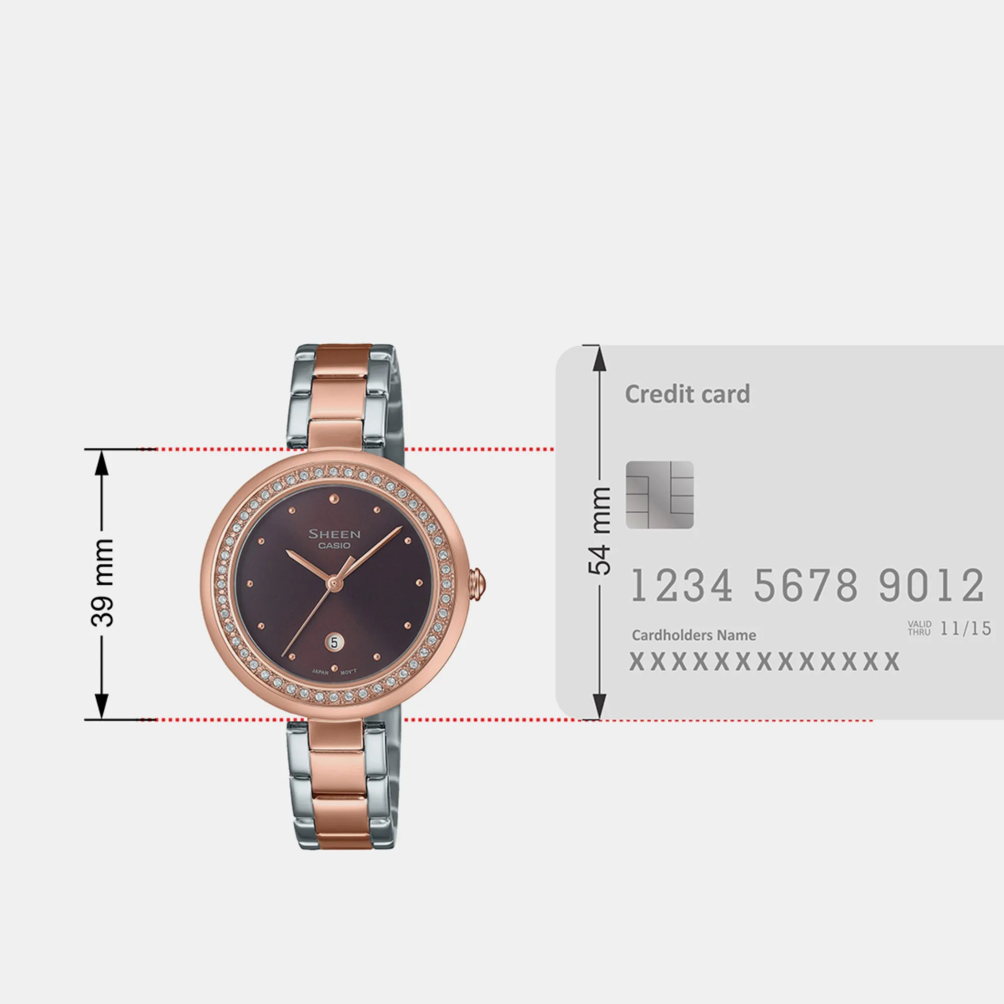 Women's Brown Analog Stainless Steel Watch SH298