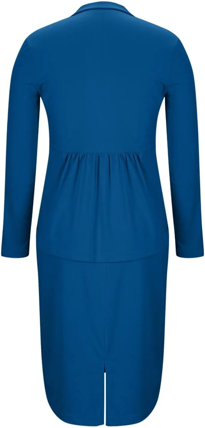 Womens Business Casual Clothes Dressy Casual Skirt Set Work Office Blazer and Pencil Skirt Blazer Set 2 Piece Outfits