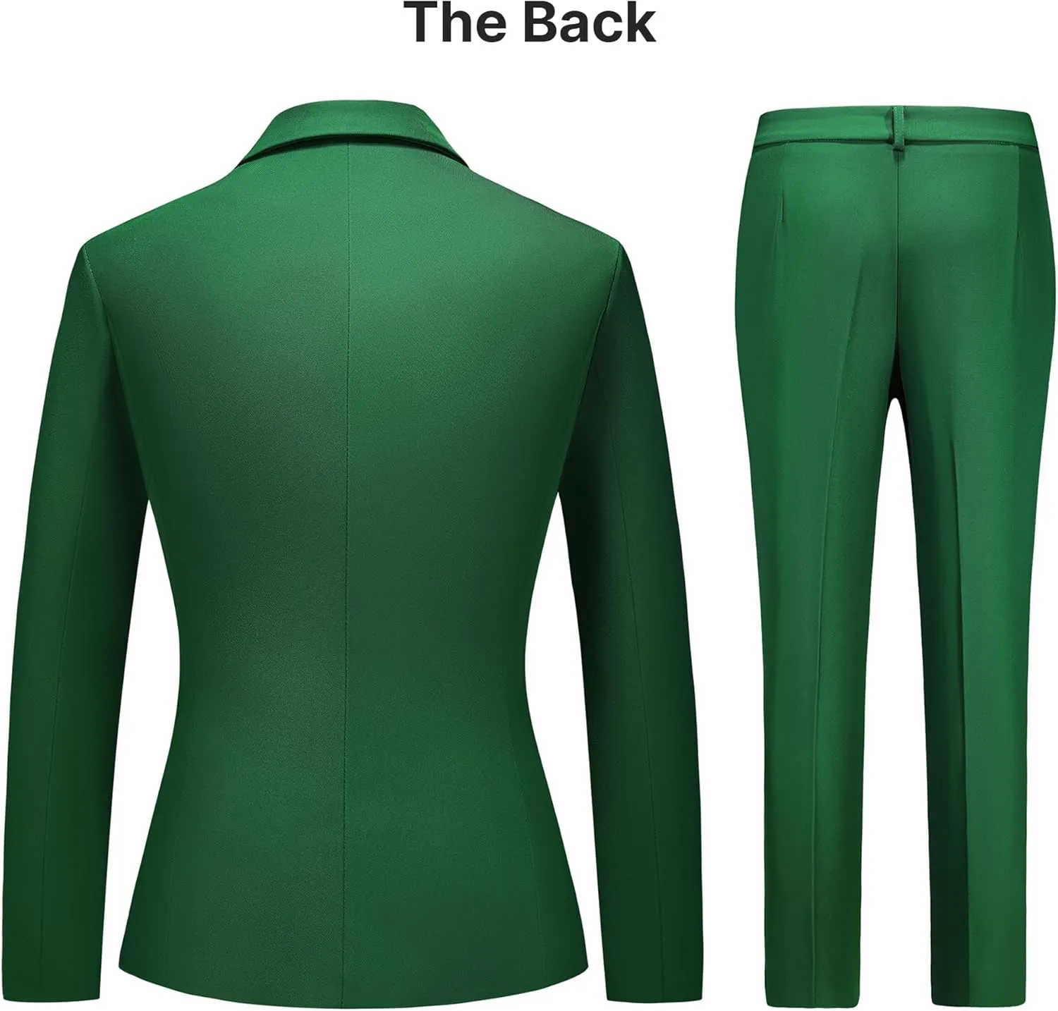 Women's Business Solid Suit 2 Piece Slim Fit Classic Blazer Pants Set for Women Formal Office