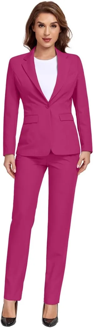 Women's Suits for Work Professional, 2 Piece Office Work Suit Set, Women's Suit Formal Wear