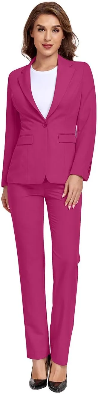 Women's Suits for Work Professional, 2 Piece Office Work Suit Set, Women's Suit Formal Wear