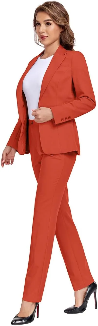 Women's Suits for Work Professional, 2 Piece Office Work Suit Set, Women's Suit Formal Wear
