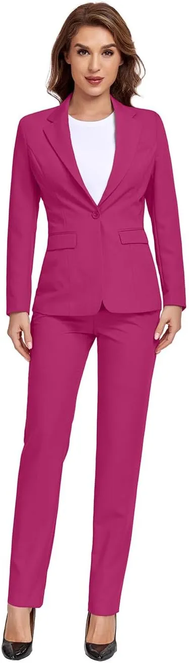 Women's Suits for Work Professional, 2 Piece Office Work Suit Set, Women's Suit Formal Wear