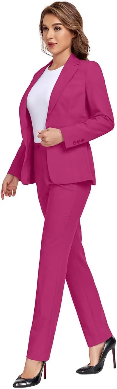 Women's Suits for Work Professional, 2 Piece Office Work Suit Set, Women's Suit Formal Wear