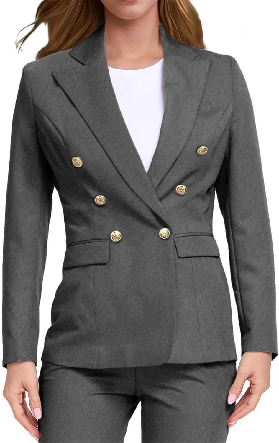 Women's Suits for Work Professional Business Attire 2 Piece Blazer and Pants Set