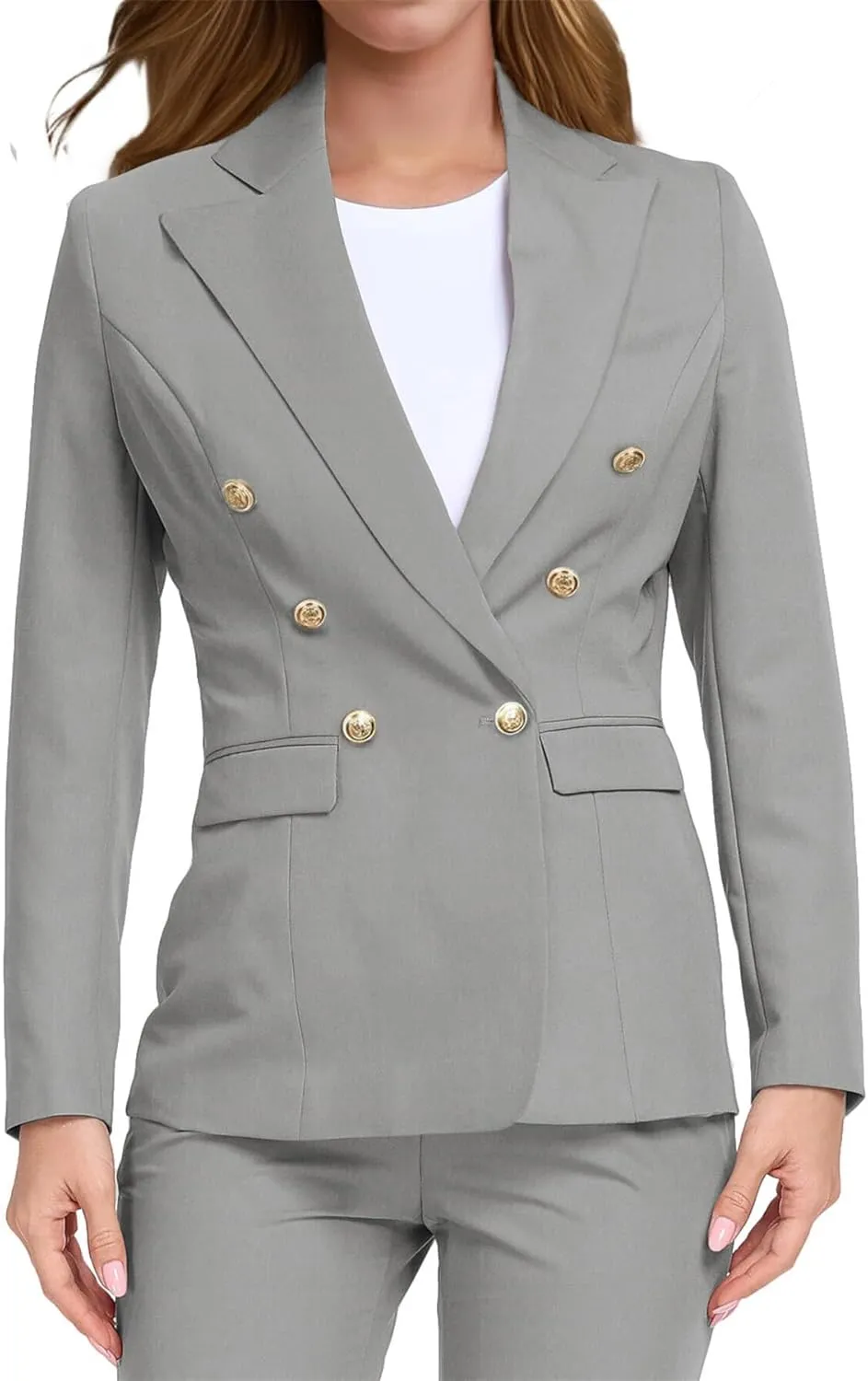 Women's Suits for Work Professional Business Attire 2 Piece Blazer and Pants Set
